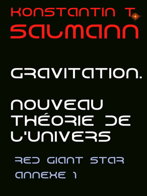 cover image of Gravitation. Nouveau Théorie de l'Univers